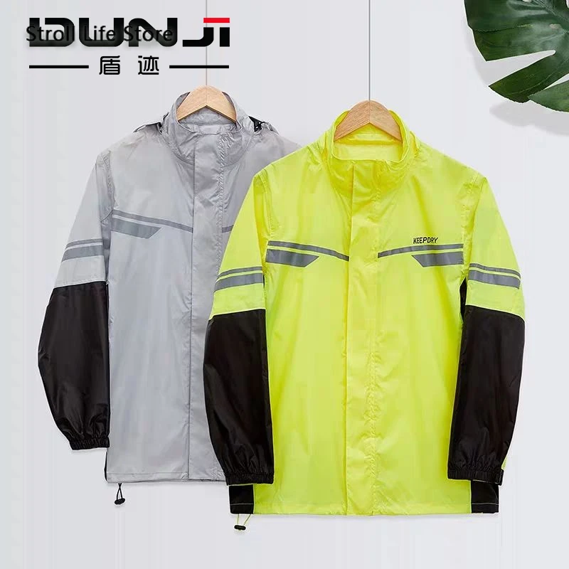 Водонепроницаемый костюм дождевик для женщин и мужчин мотоциклетный с разрезом