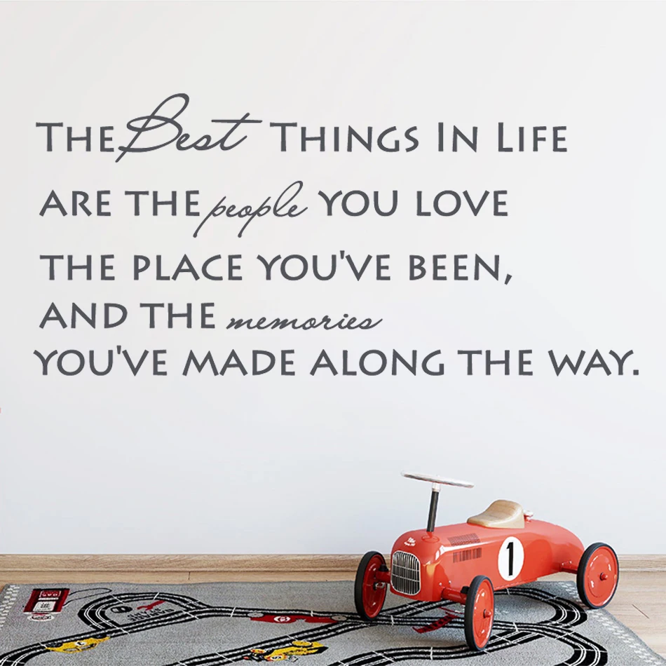 

Съемные Виниловые наклейки HY1835 с надписью «Best Things In Life»