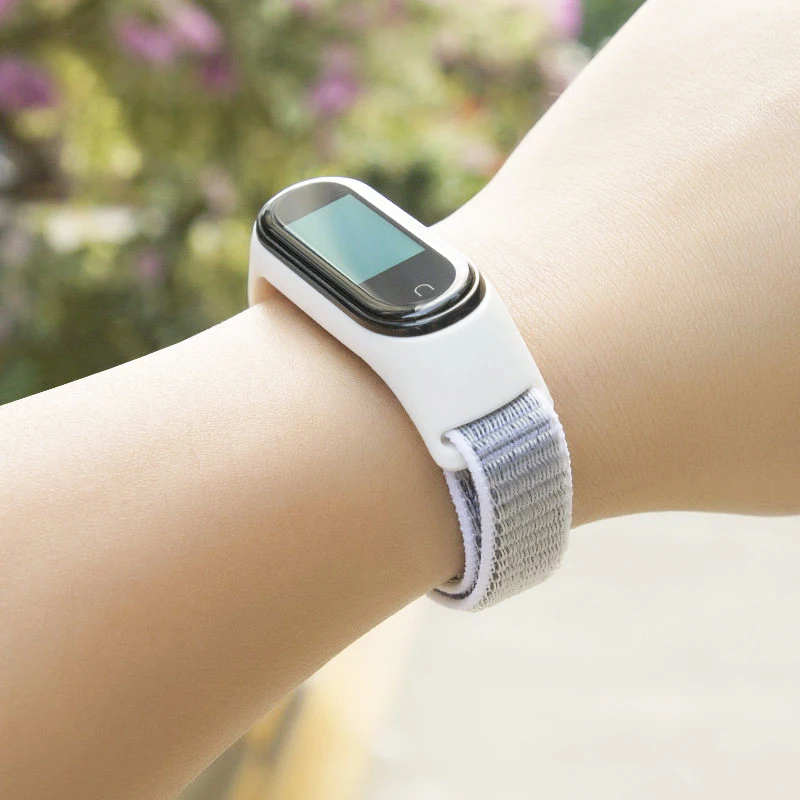 Браслет для xiaomi mi band 7 нейлоновый спортивный ремешок часов Mi 5 6 4 3 - купить по