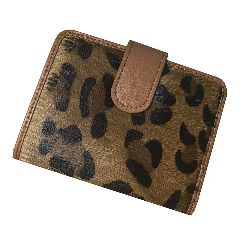 

Horsehair Purse Female Short Compact Ultra-Thin Card One Exquisite High-End 2020 New Fashion Leather Small Multi-Card Purse