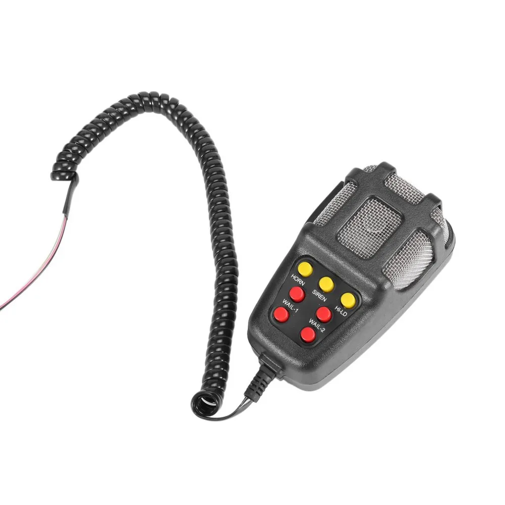 100W Car Siren Horn Durable 12V Vehicle Warning Alarm 120db Sound Loud Speaker Portable Motorcycle Siren Horn