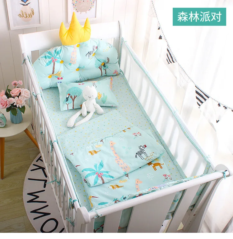 Детские бамперы для кроватки в форме короны комплект из 5 шт. детская кроватка с