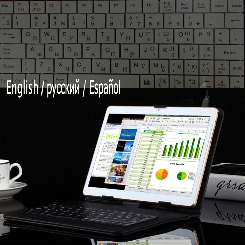 4G LTE Phone Call 6+64 Super Glass 1920*1200 IPS Deca Core 10 inch Tablet PC Play Store WIFI GPS 2.5D Tempered Glass+Free Gifts