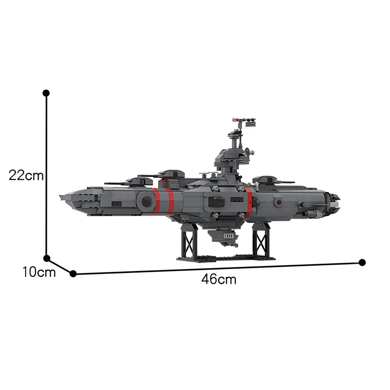 

MOC Star Plan Wars Building Block Bricks Cruiser Cruiser Space Bricks DIY Modeal Military High-tech Toys For Kid Boy Gfit 978Pcs