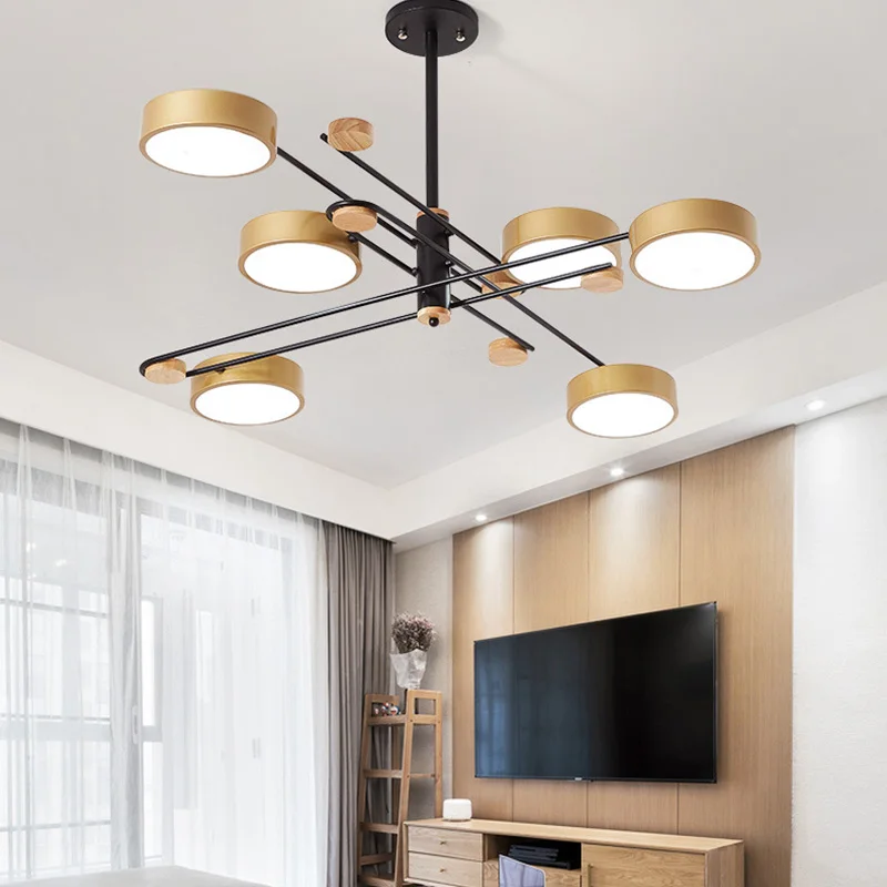 

Modern Bedroom Living Room Chandelier Dining Room Wrought Iron Lamp Hotel Cafe Lighting Lamp Wholesale