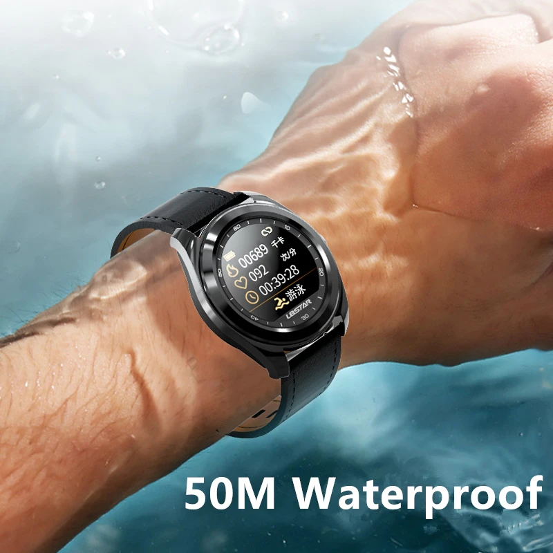 L8STAR ЭКГ PPG Смарт часы Часы Smartwatch сообщение напоминание пульсометр кровяного