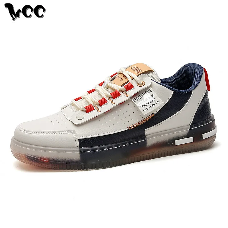 

New Men Casual Shoes White Air Force Brathable Leather Shoes Men Lace-up Fashion Luxury Shoes Men Designer Sneakers Platform
