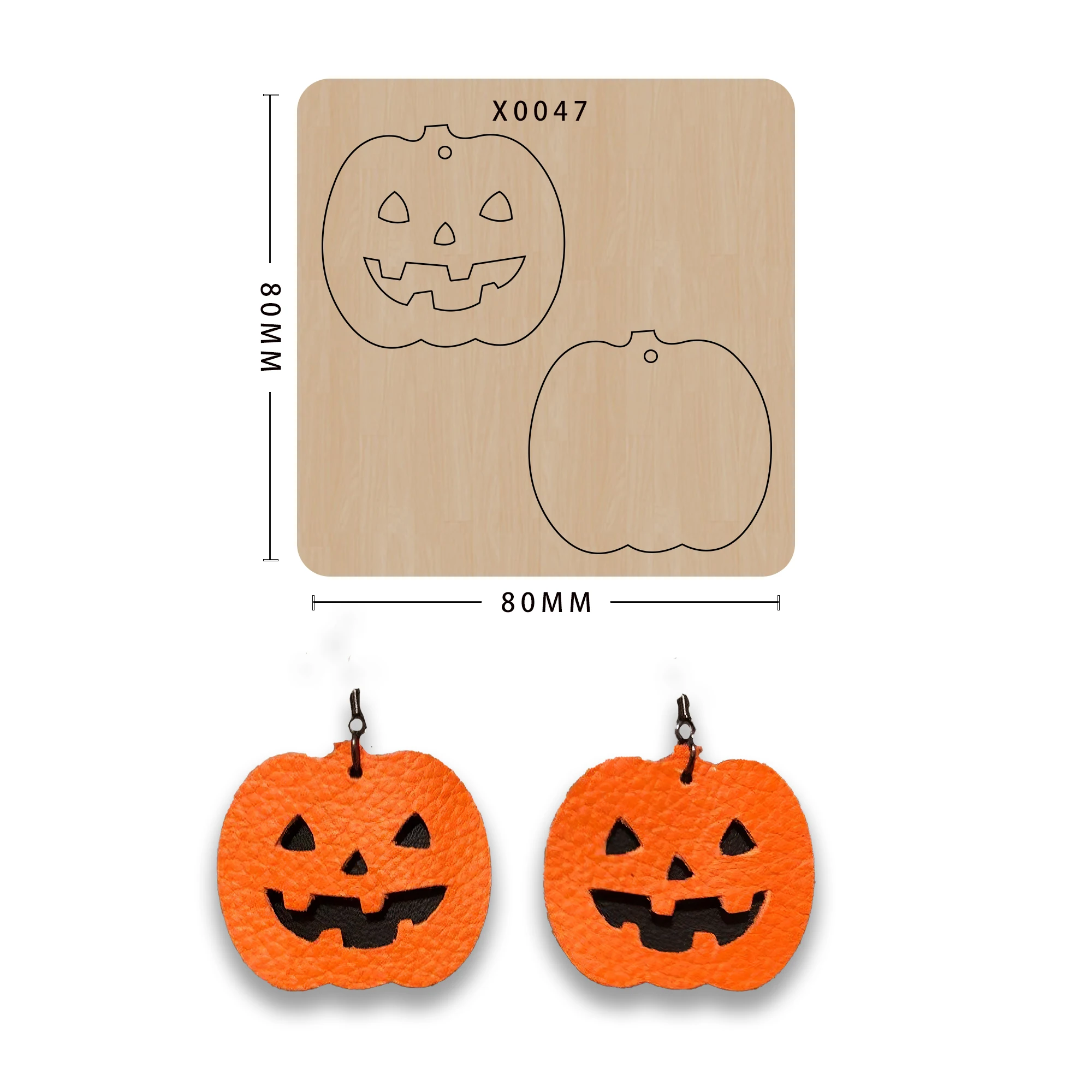 Деревянная высечка сделай сам подарок на Хэллоуин скрапбукинг кожаные Вырубные