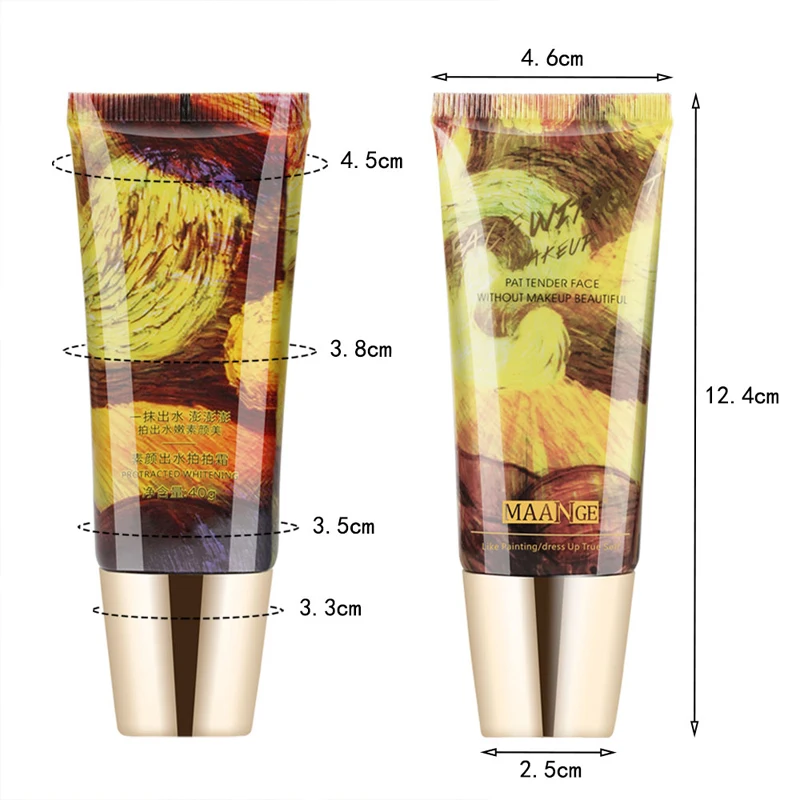 

Lazy Makeup Cream Liquid Foundation Waterproof Brighten Skin Tone Natural Nude Makeup Concealer and Isolation Cream Face Make Up