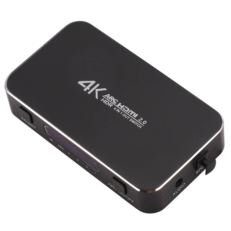 HDMI переключатель 2 0 4K 60HZ HDR Разветвитель 4 в 1 выход o экстрактор ARC & IR контроль для