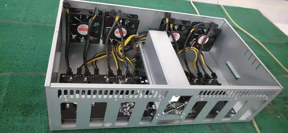 Совершенно новая графическая карта miner 230-240MH/S для ETH 8 шт. 580 8G с блоком питания