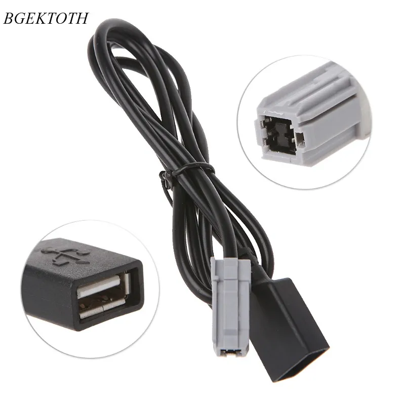 

Car Aux Audio Media Wire To USB Adapter Conector For Toyota RAV4 EZ Verso Camry Car Accessories