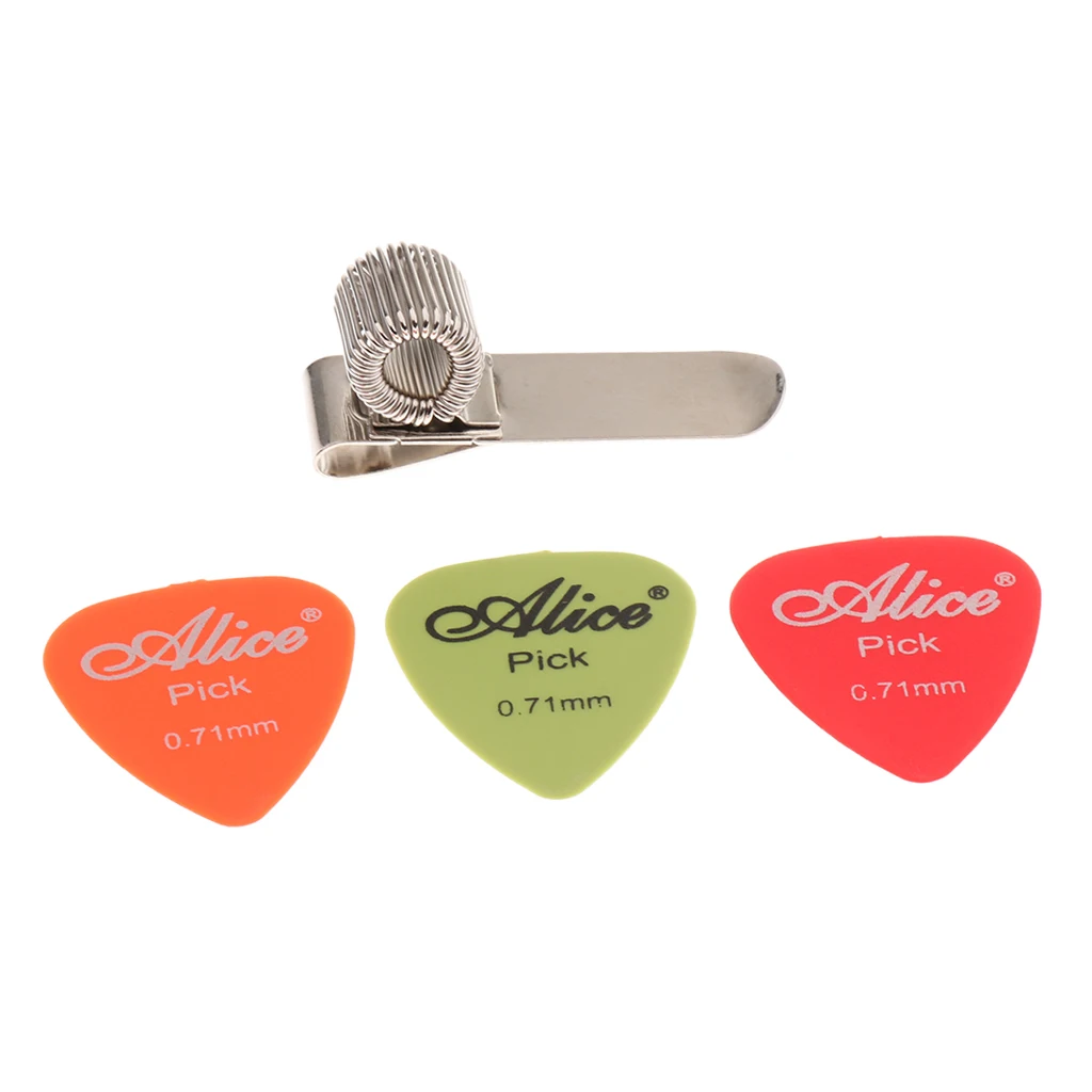 Портативные 1 набор гитар выбирает + алюминиевый пружинный держатель Зажим для