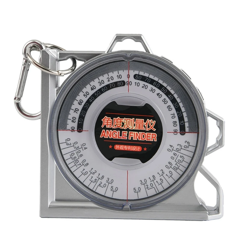 

Multifunctional Protractor Angle Finder Slope Scale Level Measuring Instrument with Level Bubble Inclinometer