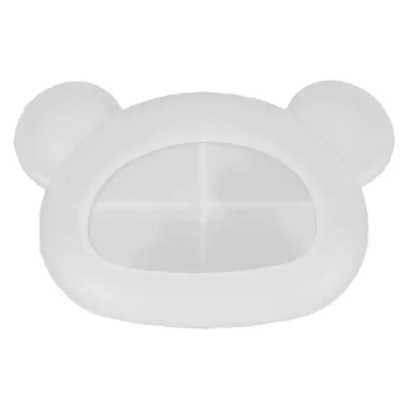 

Поднос для ювелирных изделий, мягкий пластиковый лоток в виде медведя, водонепроницаемый прочный, гибкий, для хранения аксессуаров для ногт...