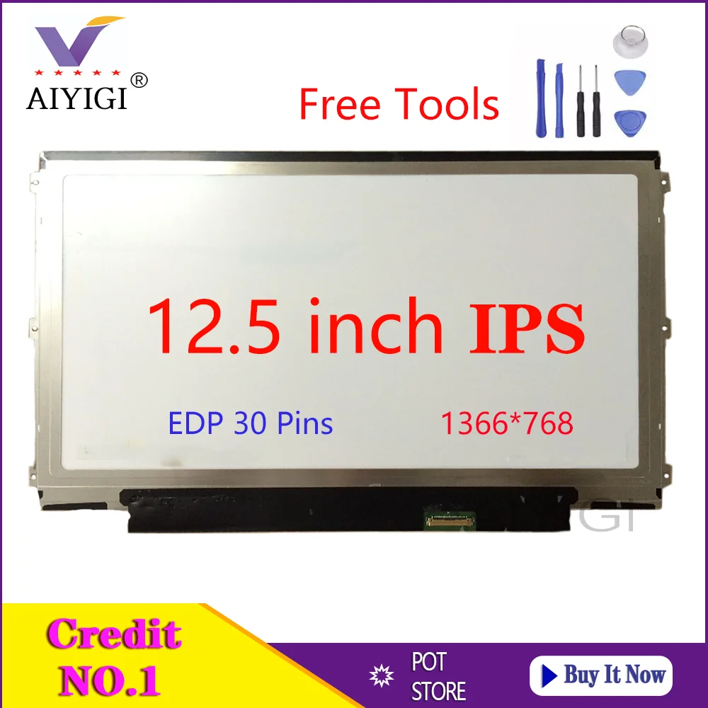 

12,5 дюймов IPS ноутбука светодиодный Экран LP125WH2 SPM1 LP125WH2 SP M1 LP125WH2 (SP)(M1) матрица Дисплей EDP 30 контактов 1366X768 HD Панель