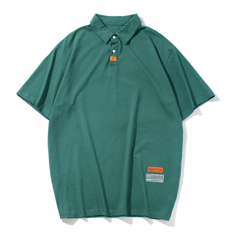 

Short-Sleeved 2021 Summer New T-Shirt Men's Loose Japanese Men's Cotton Polo Shirt T-Shirt