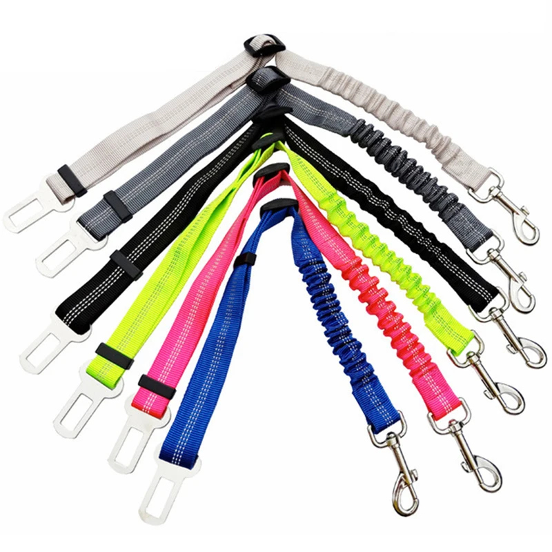 

Pet Car Safety Belt Cat Dog Traction Belts Cushioning Elastic Safety Rope Traction Rope Dog Seat Belt Dogs Leash Pet Supplies