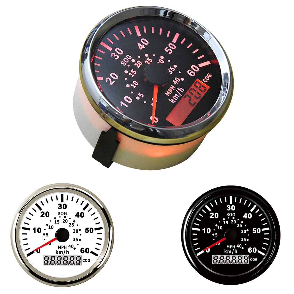 0 40 миль/ч GPS измеритель скорости с антенной красная подсветка 60KMH скорость метр