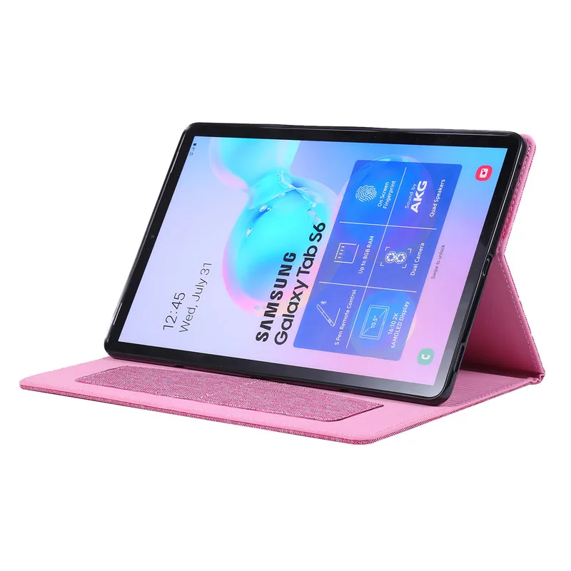 Тряпичный чехол для Sansung Galaxy Tab S6 10,5 SM-T860 SM-T865 10," Tablet Capa Funda чехол с картой Solts+ пленка+ ручка
