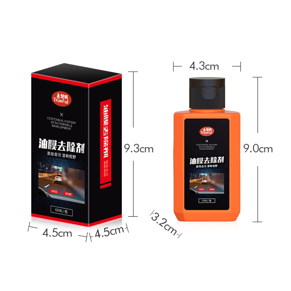 

60ml Auto Car Front Windshield Cleaning Paste Oil Film Remover Cleaner Automotive Glass Coating Agent Tools for Glass Universal