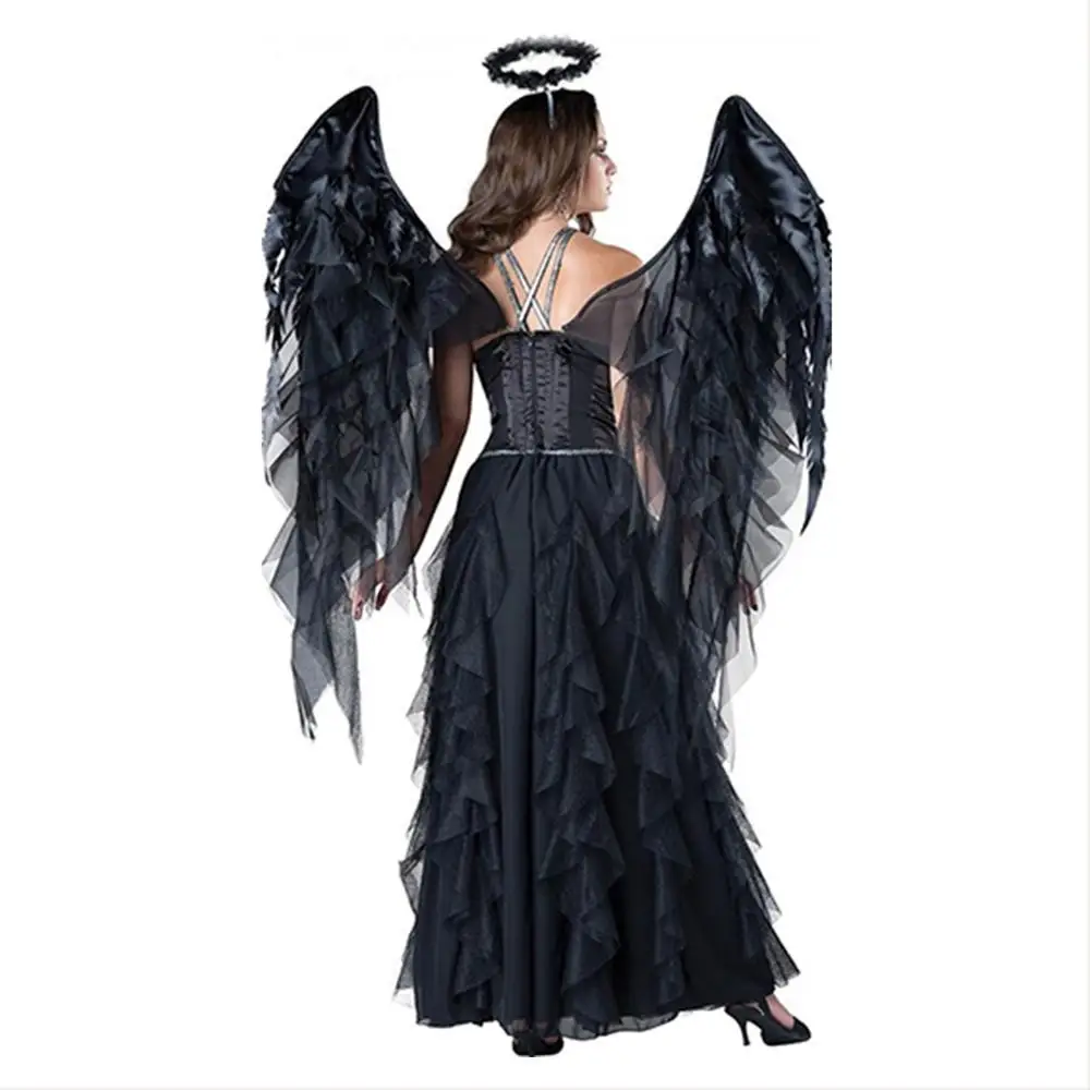 

Adult Angel Wings Dress Costume Fashion Girls Halloween Cosplay Wing Party Costume