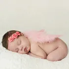 2 шт.компл. милые новорожденные Крылья ангела перо с детской фотографией аксессуары для волос для младенцев