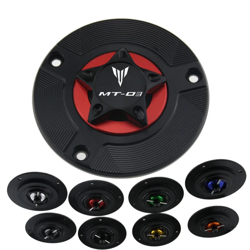 

CNC алюминий Keyless аксессуары для мотоциклов Топливный бак газа крышка для Yamaha MT-03 MT03 MT 03 2015 2016 2017