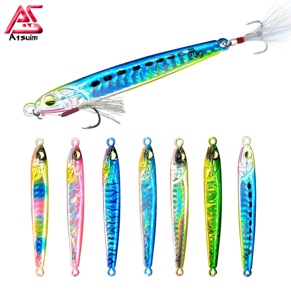 

AS Pesca Metal Spoon 20g30g40g Shore Cast Jig Artificial Bait Lure Fishing Sea Bass Angler Fast Jigging Swimbait Tackle Leurre