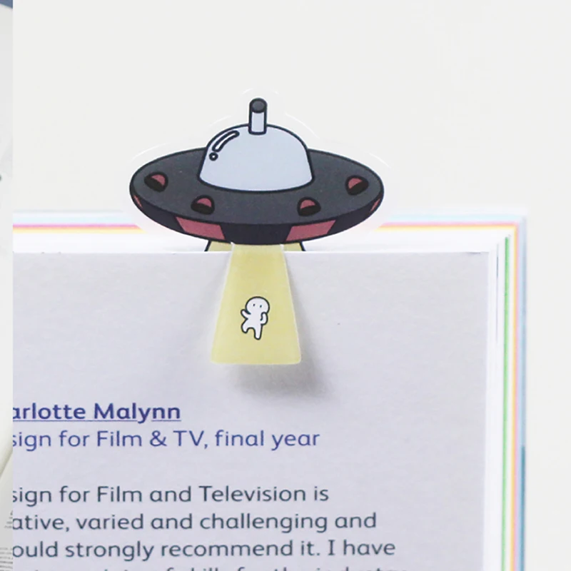 

Space Spaceship Bookmark Cute Cartoon Mark Page Creative Students Stationery