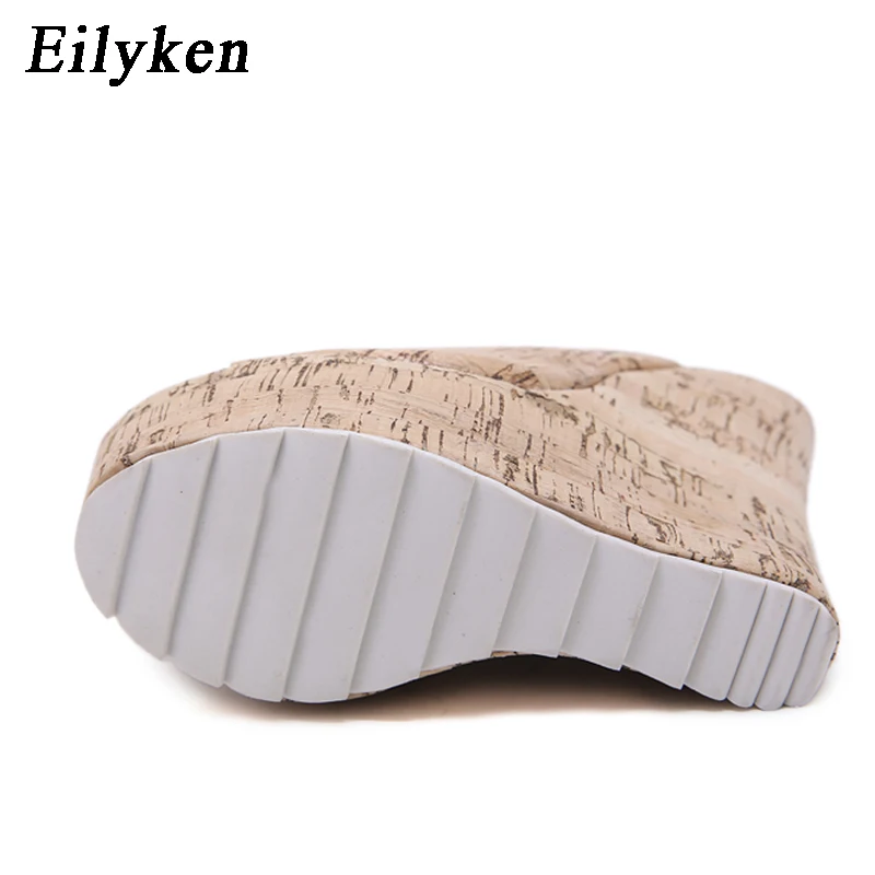 Eilyken; Новинка года; Летние Удобные прозрачные Нескользящие туфли на танкетке с открытым носком; женские сандалии в римском стиле