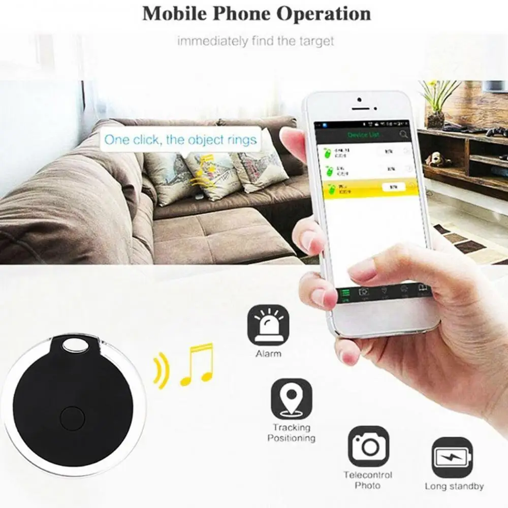 Смарт-трекер компактный Bluetooth-совместимый GPS-трекер для домашних животных ключи
