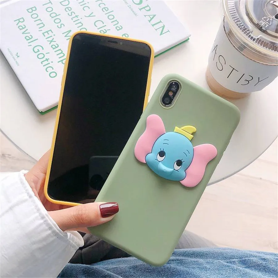 Ультратонкий Мягкий чехол для телефона с мультяшным 3D слоном ярких цветов huawei Y9