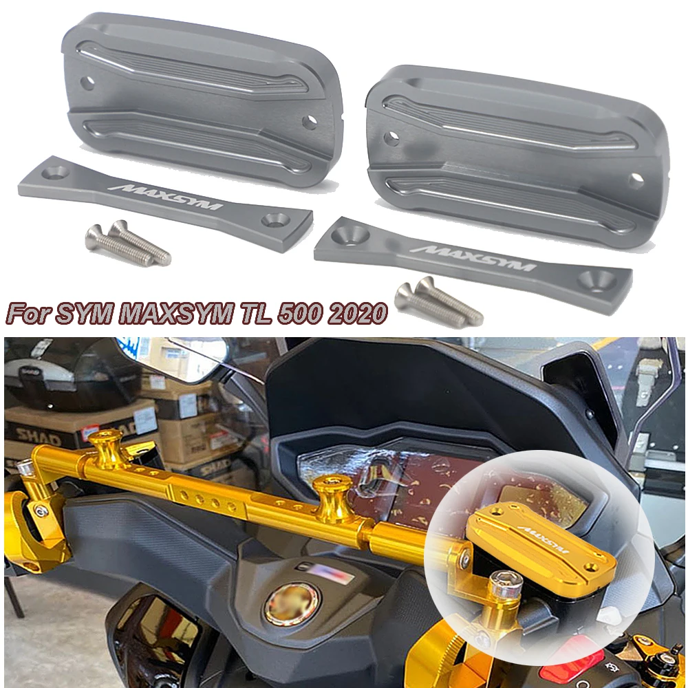 

Motorcycle For SYM MAXSYM TL 500 Maxsym TL500 Front Brake Clutch Fluid Reservoir Cap Tank Cover Accessories 2020