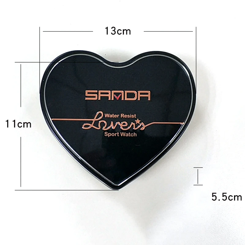 Сердце Шап пара Подарочная коробка высококлассная металлическая для часов