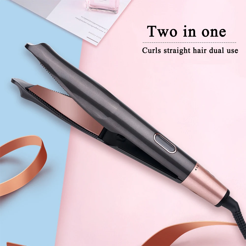 Портативный профессии электрические щипцы для завивки 2 в 1 спираль выпрямить