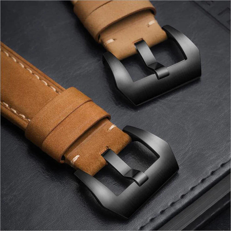 Crazy Horse Leather Frosted Suede Strap for Apple Watch Band 38mm 40mm 42mm 44mm Watch Reloj Accessories for iWatch 1/2/3/4