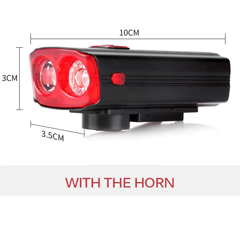 

Bike Light Highlight Warning Light Rainproof T6 Horn Light USB Rechargeable LED MTB Front Lamp Flashlight Bike Accessories