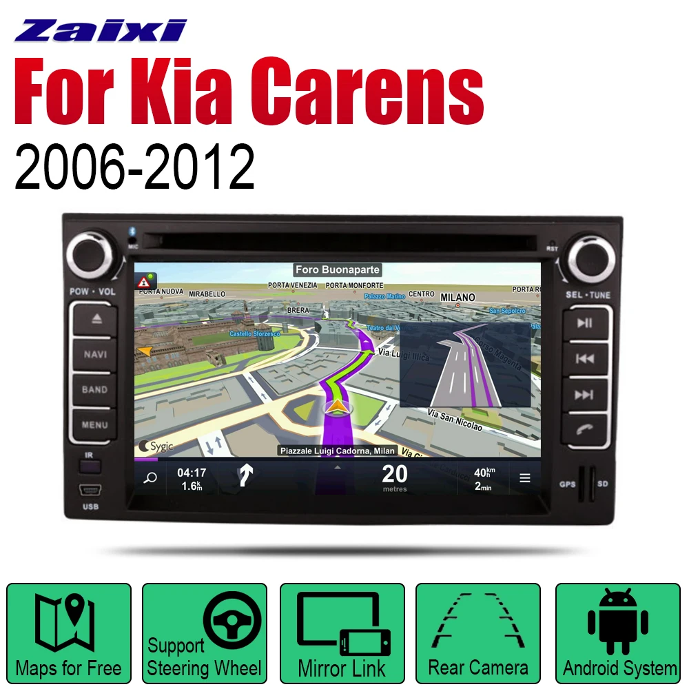 Auto Radio Android Car DVD Player For Kia Carens Rondo Rondo7 2006 2007 ...