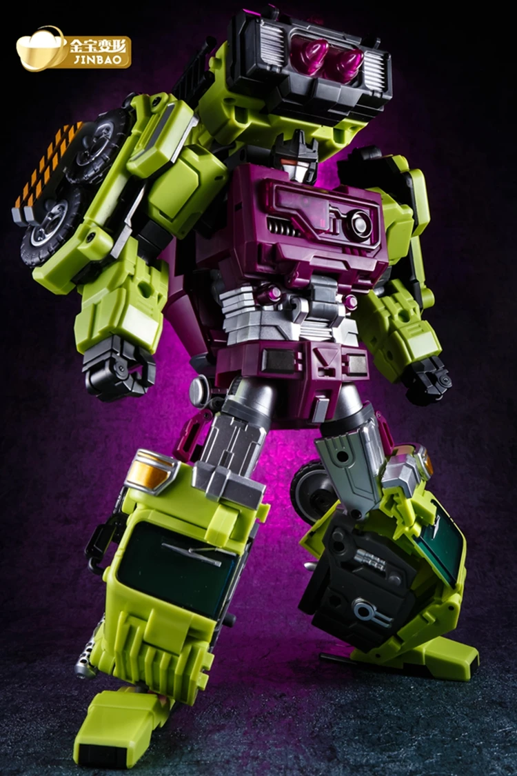 JINBAO трансформация G1 Devastator 6 в 1 негабаритных ко Bonecrusher грузовики крюк гравитационный скребок фигурка робот игрушки модель