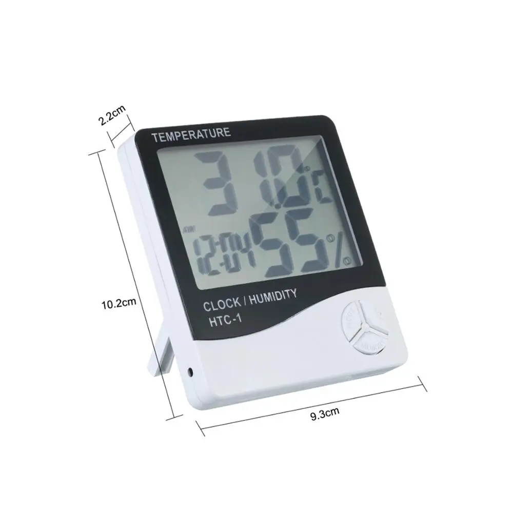 ЖК-цифровой термометр гигрометр Измеритель температуры и влажности Будильник