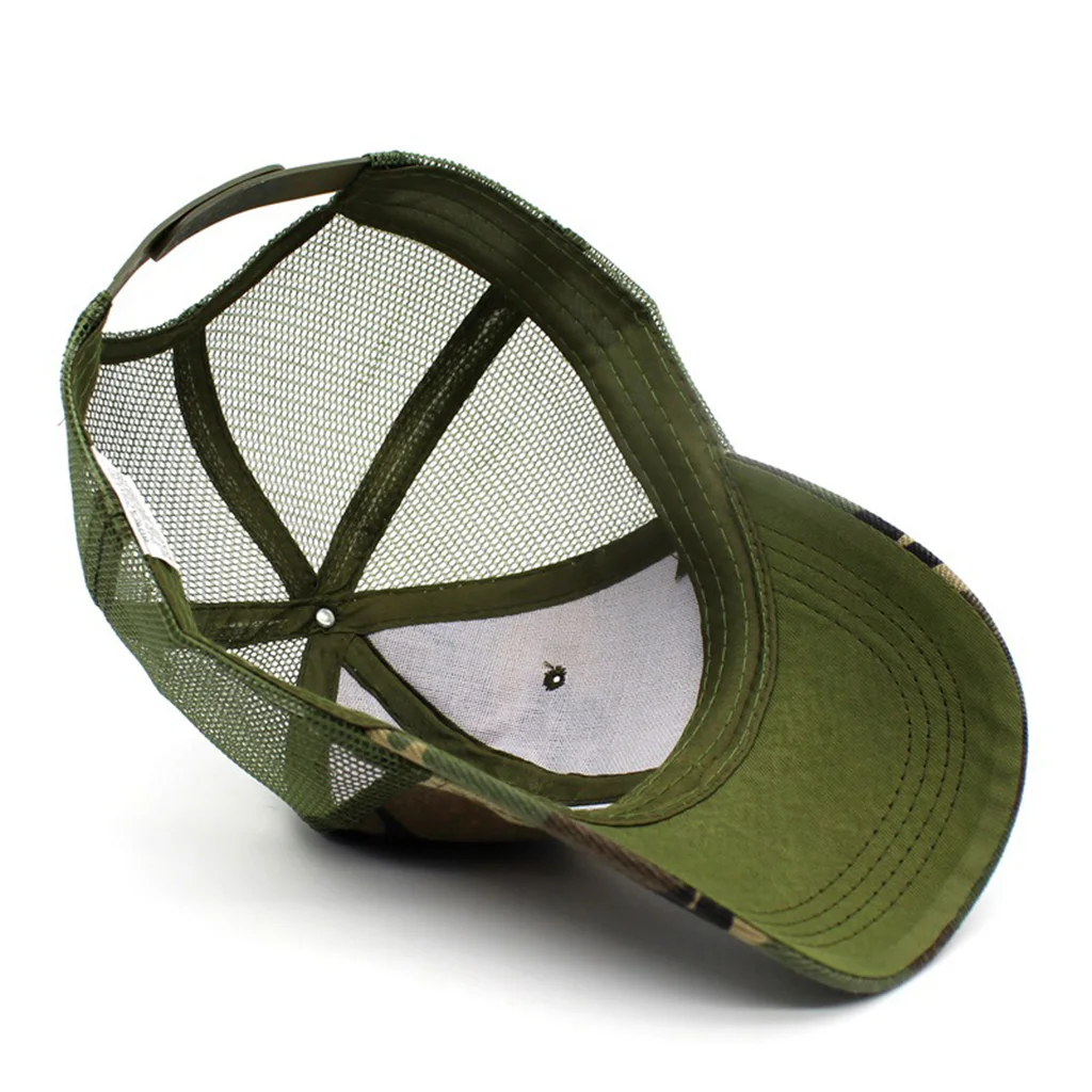

Camouflage Baseball Cap Camo Mesh Hat Outdoor Hunting Camping Sunhat Tactical Cap