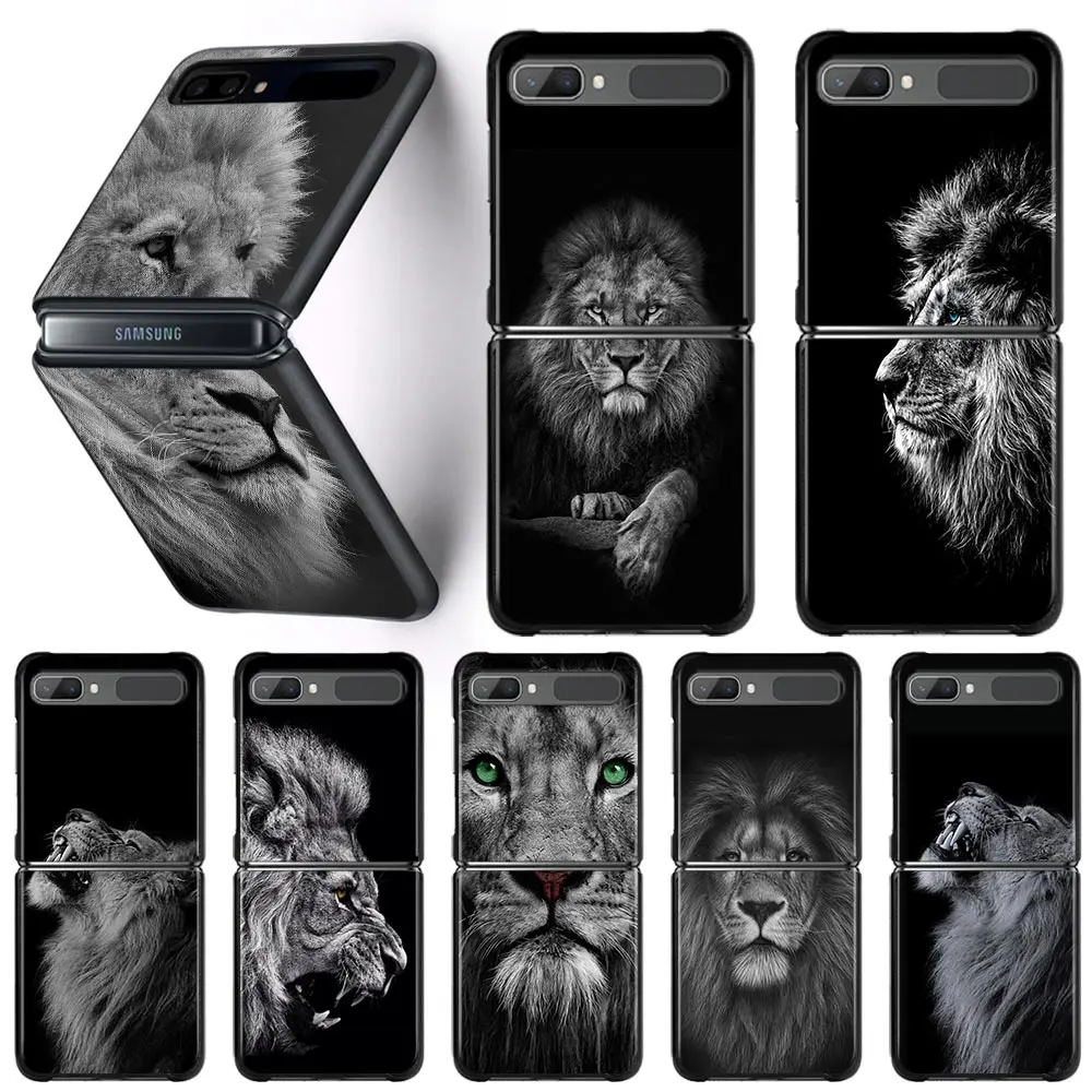 

Phone Case For Samsung Galaxy Z Flip3 5G Cases for Samsung Z Flip 3 zflip Coque Hard Shell Fundas Lions