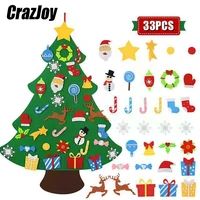diy christmas decoration for home 2021 montessori toys toddlers busy board xmas tree gift for boy girl door wall ornament