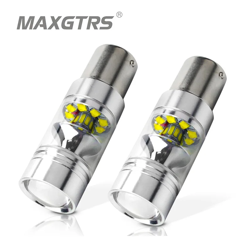 2x High Bright S25 BA15S 1156 100 Вт CREE Chip XBD светодиодный фонарь заднего хода противотуманная