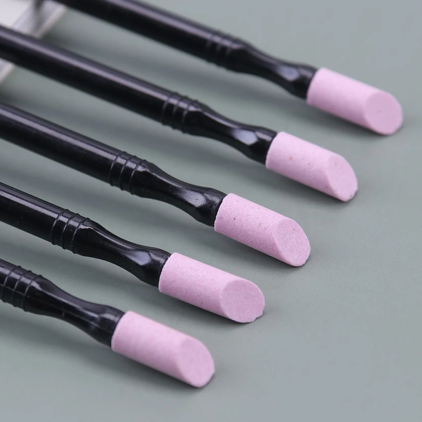 1 шт. двухсторонний кварц шлифование для ногтей подвесные гвозди кутикулы