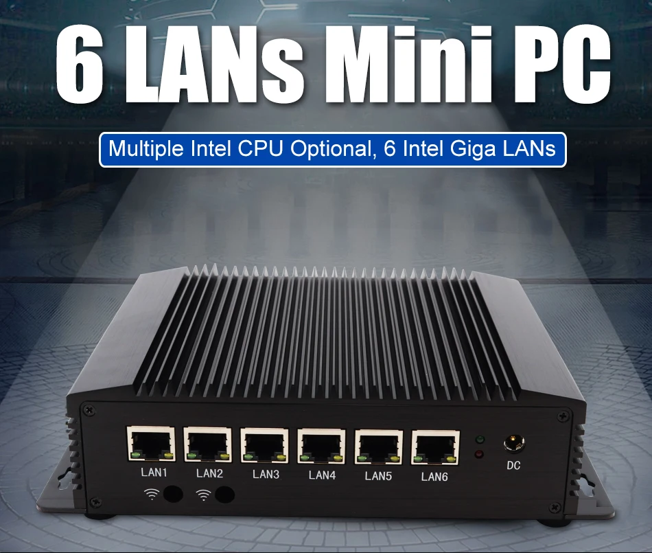Eglobal Intel Core i5 8250U Celeron J1900 брандмауэр Wi Fi роутер Pfsense 6 LAN dual COM промышленный мини пк