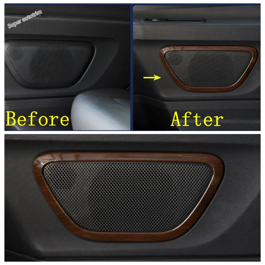 

Wood Grain Look Interior Refit Kit Dashboard / Door Speaker / Steering Wheel Cover Trim For Mercedes-Benz Vito W447 2014 - 2020
