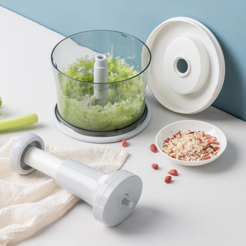 

Hand Manual Pull Cord Vegetable Manual Hand Pull Food Chopper Large Capacity Kitchen Garlic Vegetable Blender Mincer