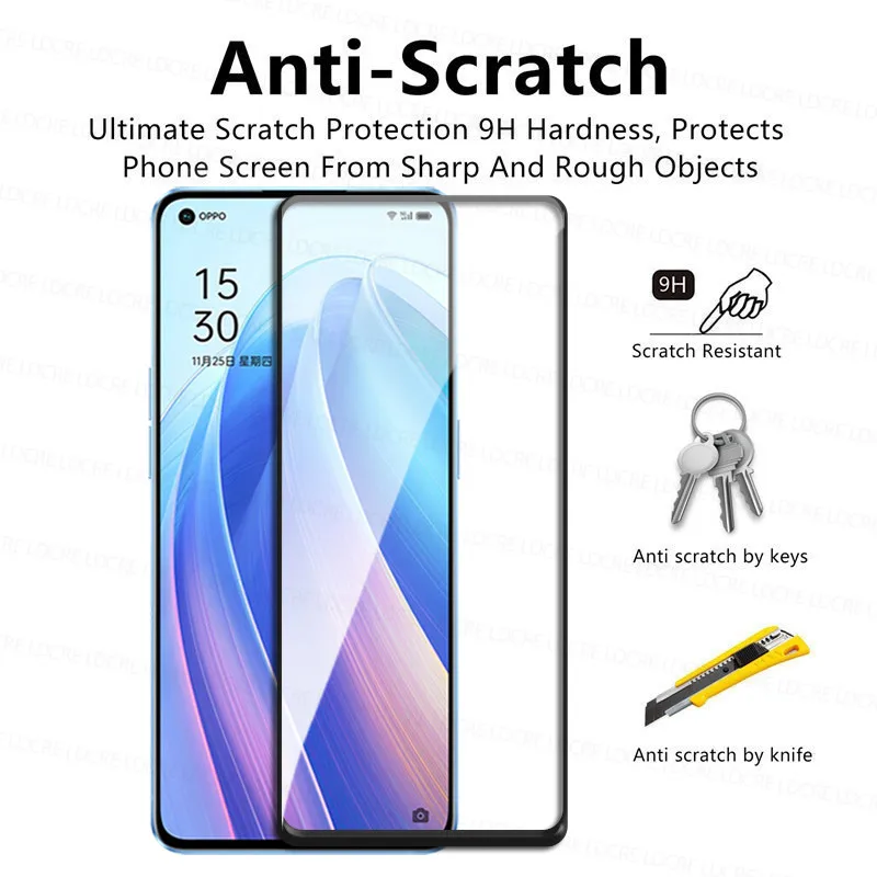 4 in 1 2 5d tempered glass for oppo reno7 pro 5g glass for reno7 pro screen protector 9h camera lens film for reno 7 6 5 4 3 pro free global shipping